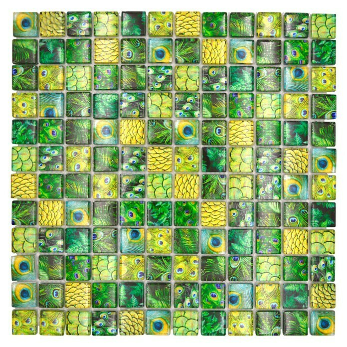 Mosaikfliese Quadrat Crystal Wildlife XCM WL84 