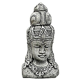 Figura decorativa Cabeza tailandesa (L x An x Al: 16 x 20 x 61 cm, Piedra artificial)