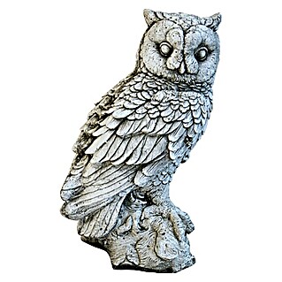 Figura decorativa Lechuza mediana (L x An x Al: 15 x 13 x 23 cm, Piedra artificial)