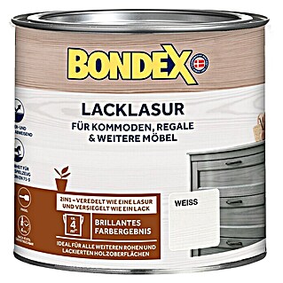 Bondex Lacklasur (Weiß, 375 ml, Seidenglänzend)
