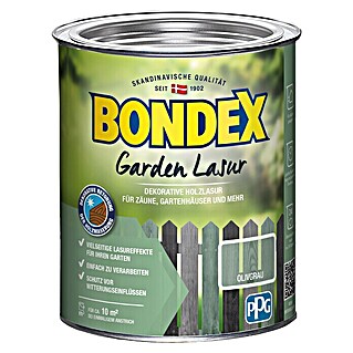 Bondex Holzlasur Garden Lasur (Oliven grau, 750 ml, Seidenmatt)