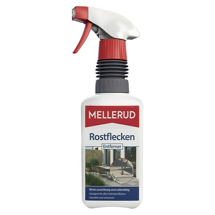 Mellerud Rostflecken-Entferner (500 ml, Flasche mit Sprühpistole)