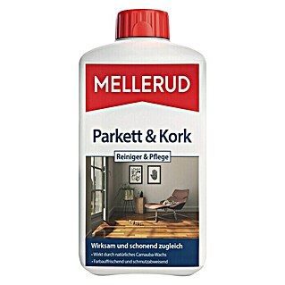 Mellerud Reinigungs- & Pflegemittel Parkett & Kork (1 l, Flasche mit kindergesichertem Verschluss)