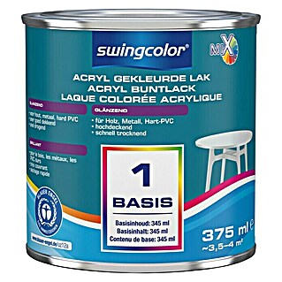 swingcolor Mix Kleurlak Acryl 2in1 (Mengkleur basis, 375 ml, Glanzend)