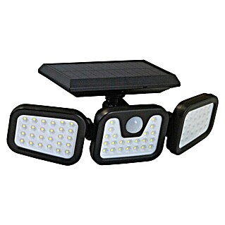 Solarna vanjska zidna LED svjetiljka (Prepoznavanje pokreta, Plastika, IP44, Crne boje)
