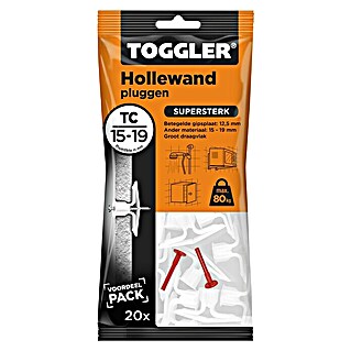 Toggler Hollewandpluggen TC 15-19 (20 stk., Wit)