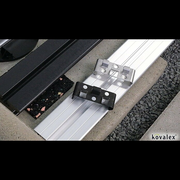 Kovalex Montage-Clip Metall schwarz 
