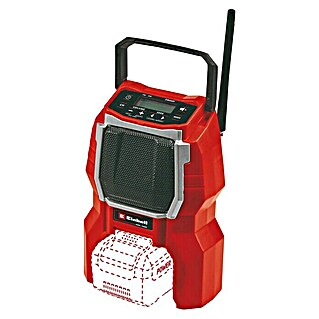 Einhell Power X-Change Radio za gradilište na bateriju TC-RA 18 Li BT - Solo (Crveno-crne boje, Napon akumulatora: 18 V, Broj baterija: Bez akumulatora, Frekvencija: 87,5 - 108,0 kHz (FM))