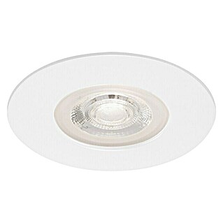 Briloner Foco LED empotrable Kulana (5 W, Ø x Al: 9 x 2,5 cm, Blanco, Blanco cálido)