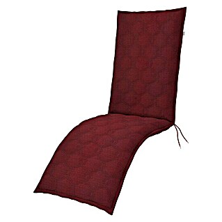 Doppler Sitzauflage Fusion Neo (Bordeaux, Relaxsesselauflage, 170 x 48 x 7 cm, Baumwoll-Polyester-Mischgewebe)