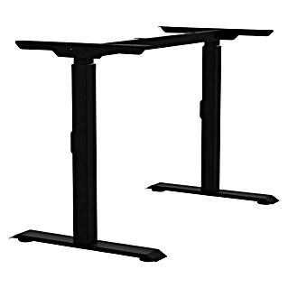 Tischgestell M-MORE (Breitenverstellbar: 1 100 mm - 1 800 mm, Höhenverstellung: 670 mm - 900 mm, Schwarz, Stahl)