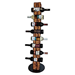 Wood & Wishes Weinregal Premium seitlich (Höhe: 113 cm, Anzahl Flaschen: 8 Stk., Holz, Palisander)