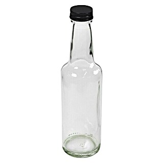 Glasflasche mit Schraubverschluss (Füllvermögen: 250 ml)