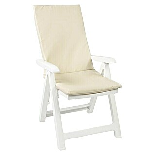 Cojín para sillón de posiciones (120 x 45 x 3,5 cm, Beige, 70% loneta de algodón y 30% poliéster)