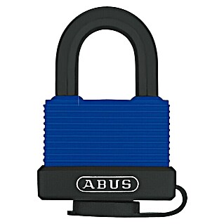 Abus Vorhängeschloss Aqua Safe 70IB/45 Gleichschließend (B x H: 49 x 74 mm, Bügelstärke: 8 mm, Messing, Blau)