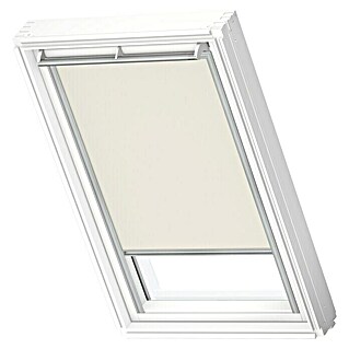 Velux Dachfensterrollo DKL 350 1085S (Farbe: Hellbeige - 1085S, Farbe Schiene: Aluminium, Manuell)