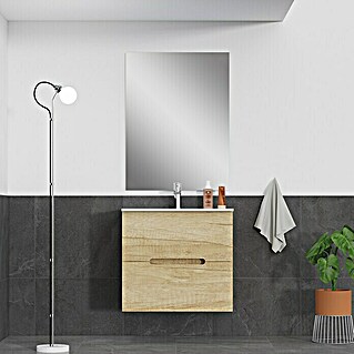 Mueble de lavabo India (38 x 70 x 55 cm, Natural)