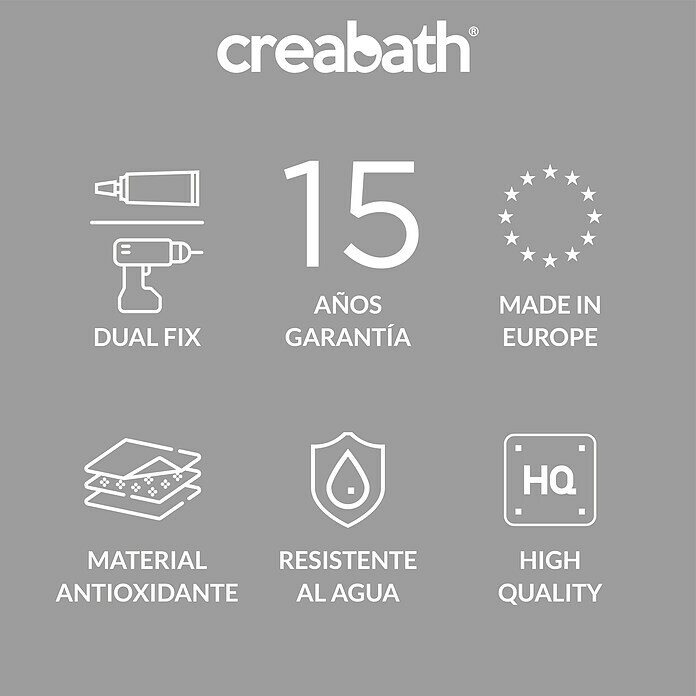 Creabath Decoart Toallero para baño (Ancho: 30 cm, Cromo, Brillante)