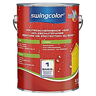 swingcolor Mix Houtbeschermende verf (Mengkleur basis, 2,5 l, Zijdeglans)