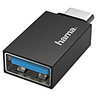 Hama Adaptador USB USB-OTG (Negro)