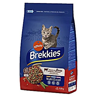 Affinity Brekkies Pienso seco para gatos NutriExcel Adult Buey (3,5 kg, 3 años - 6 años, Buey)