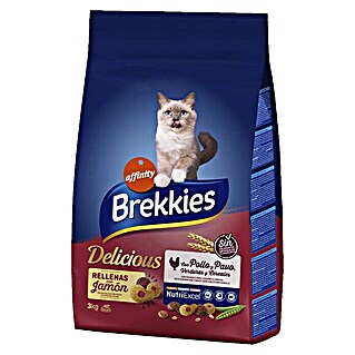 Affinity Brekkies Pienso seco para gatos Delicious (3 kg, 3 años - 6 años, Pollo y Pavo)