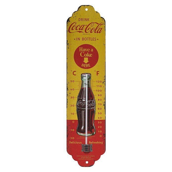 Thermometer Nostalgic Coca-Cola Bottles 