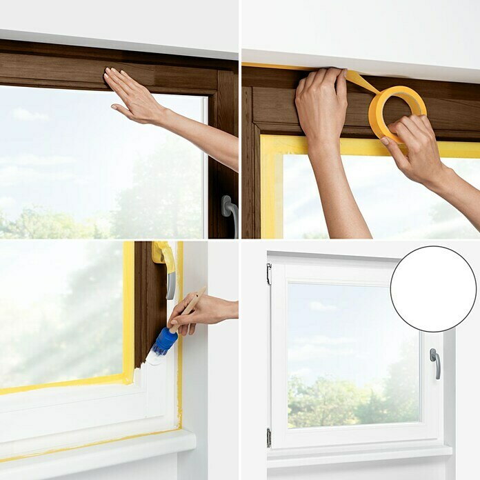 Schöner Wohnen Pep up Renovierfarbe Fenster (Weiß, 1 l, Seidenmatt)