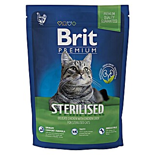 Brit Premium Pienso seco para gatos Sterilised (8 kg, Piensos completos)