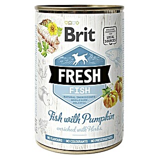 Brit Fresh Comida húmeda para perros (400 g, Pescado y calabaza)