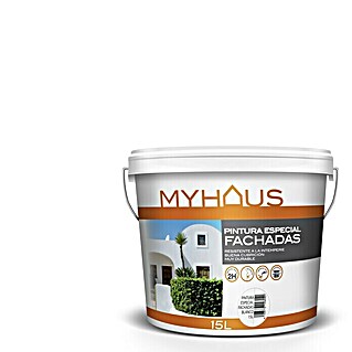 Pintura para fachadas Myhaus (Blanco, 15 l, Mate)