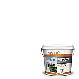 Pintura para fachadas Myhaus (Blanco, 4 l, Mate)