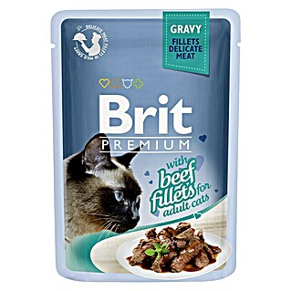 Brit Premium Comida húmeda para gatos (85 g, Ternera)