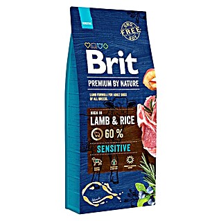 Brit Premium Pienso seco para perros Nature Sensitive (15 kg, Cordero y Arroz)