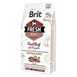 Brit Fresh Pienso seco para perros Junior L (2,5 kg, Ternera y calabaza)