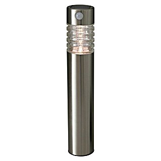 Luxform Solar Intelligent Hybrid Led-sokkellamp Sensor Arizona (Zilver, 76 x 76 x 560 mm)