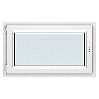 Solid Elements Kunststofffenster Basic (B x H: 100 x 60 cm, DIN Anschlag: Links, Weiß)