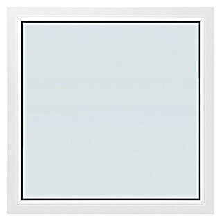 Solid Elements Kunststofffenster Basic Festverglasung (B x H: 100 x 100 cm, Weiß)