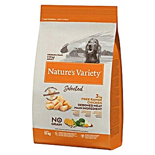 Nature's Variety Pienso seco para perros Medium/Max (10 kg, Pollo campero)