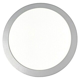 Ferotehna Okrugla ploča s LED svjetlom Slim (24 W, Ø x V: 300 x 12 mm, Srebrne boje, Neutralno bijelo)