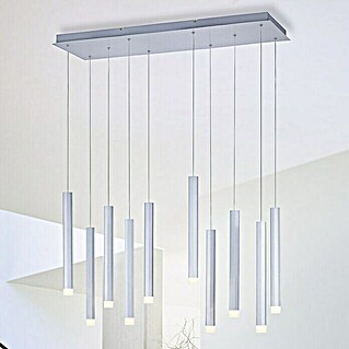 LED-Pendelleuchte Bruno (52 W, L x B x H: 89 x 30 x 60 cm, Aluminium, Warmweiß, 10 Stk.)