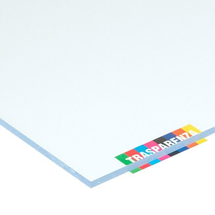 Vetronova Placa de vidrioplástico Lisa (200 cm x 100 cm x 2,5 mm, Poliestireno, Transparente)