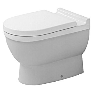 Duravit Starck 3 Stand-WC (Mit Spülrand, Mit schmutzabweisender Glasur, Spülform: Tief, WC Abgang: Waagerecht, Weiß)