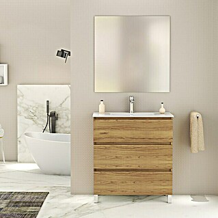 Mueble de lavabo Berna (L x An x Al: 44,6 x 80 x 83,3 cm, Roble Guadarrama)
