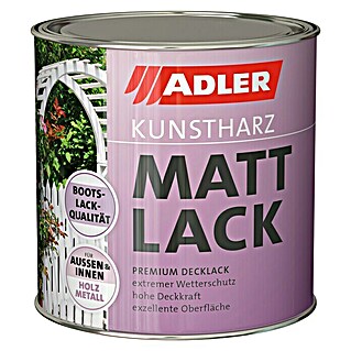 Adler Kunstharzlack Mattlack (Weiß, 750 ml, Seidenmatt)