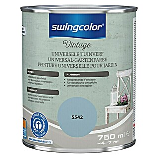 swingcolor Kleurbeits Universele Tuinverf (750 ml, Gletsjerblauw, Zijdemat)