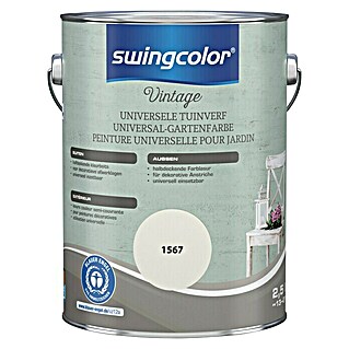 swingcolor Kleurbeits Universele Tuinverf (2,5 l, Zijdewit, Zijdemat)