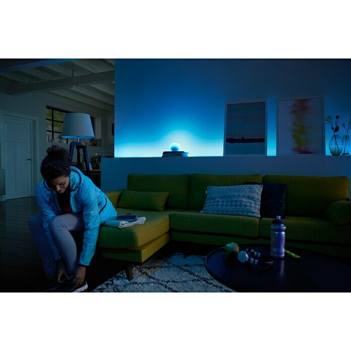 Philips Hue Set de iluminación LED Kit con mando a distancia (10 W, E27, RGBW, Temperatura de color ajustable)