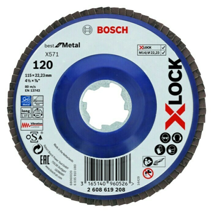 Bosch Professional X-Lock Disco de corte Best for Metal K60 