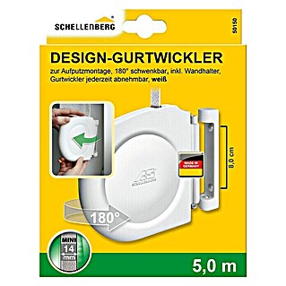Schellenberg Aufschraubwickler (143 x 22 x 157 mm, Geeignet für: Rollladen-Mini-Systeme, Weiß)